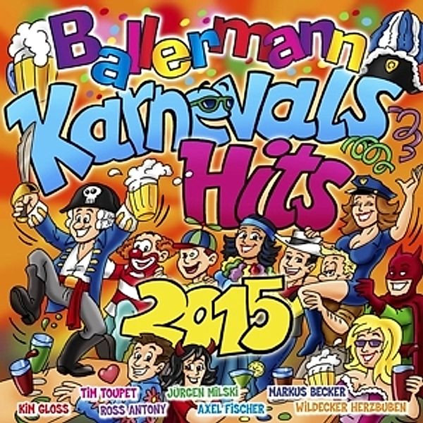 Ballermann Karnevals Hits 2015, Diverse Interpreten