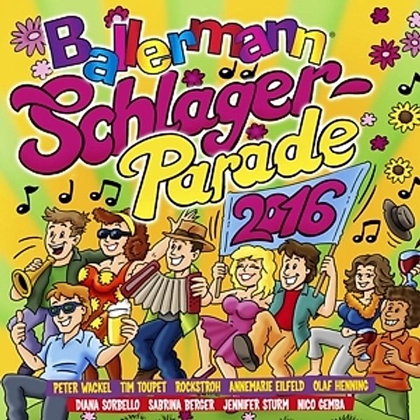 Ballermann Schlagerparade 2016, Diverse Interpreten