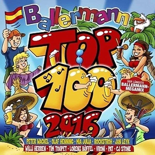 Ballermann Top 100 2016, Diverse Interpreten