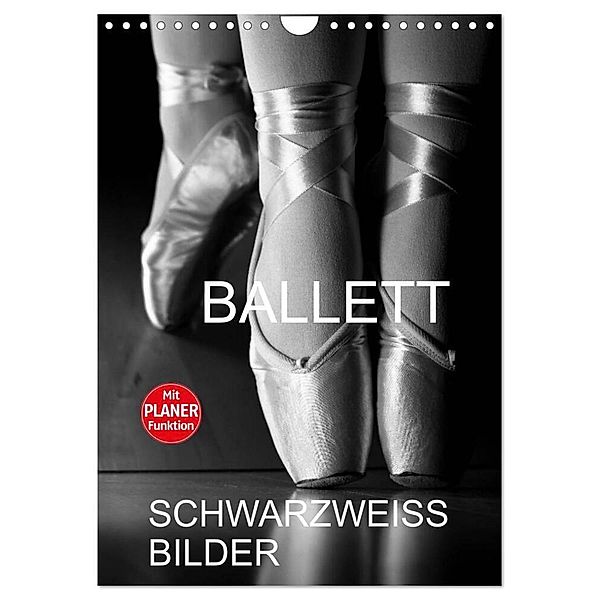 Ballett Schwarzweiss-Bilder (Wandkalender 2024 DIN A4 hoch), CALVENDO Monatskalender, Anette/Thomas Jäger