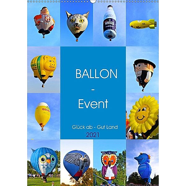 BALLON - Event (Wandkalender 2021 DIN A2 hoch), Günther Klünder