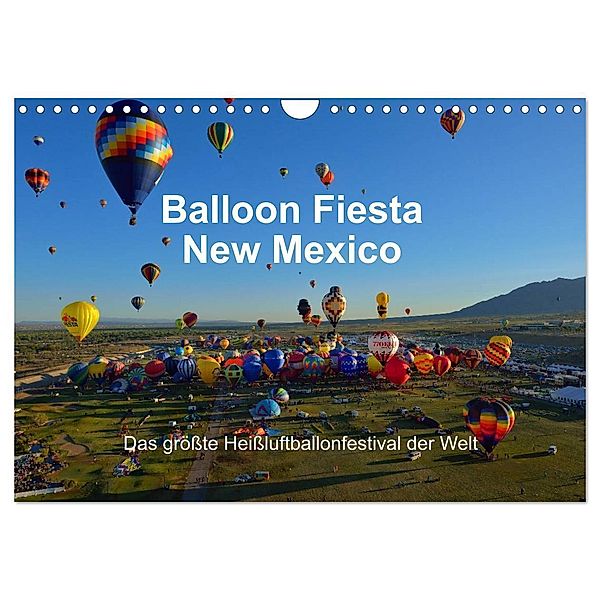 Balloon Fiesta New Mexico (Wandkalender 2024 DIN A4 quer), CALVENDO Monatskalender, Hans-Gerhard Pfaff