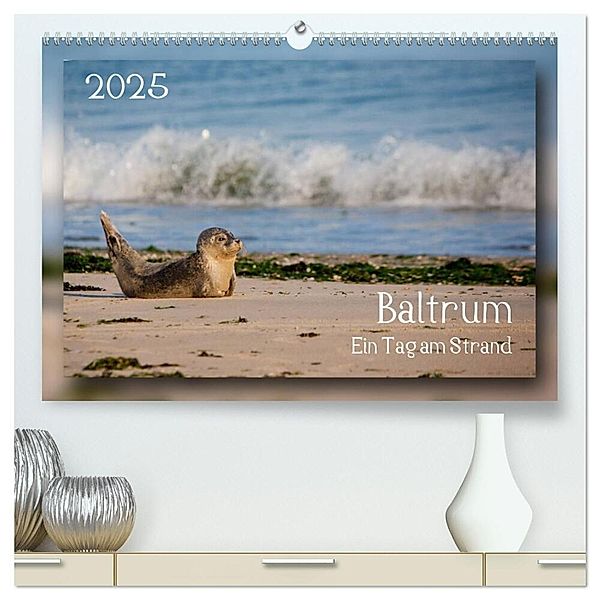 Baltrum - Ein Tag am Strand (hochwertiger Premium Wandkalender 2025 DIN A2 quer), Kunstdruck in Hochglanz, Calvendo, Thomas Heizmann bildkunschd