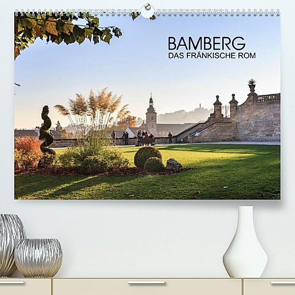 Bamberg - das fränkische Rom (Premium, hochwertiger DIN A2 Wandkalender 2023, Kunstdruck in Hochglanz), Val Thoermer