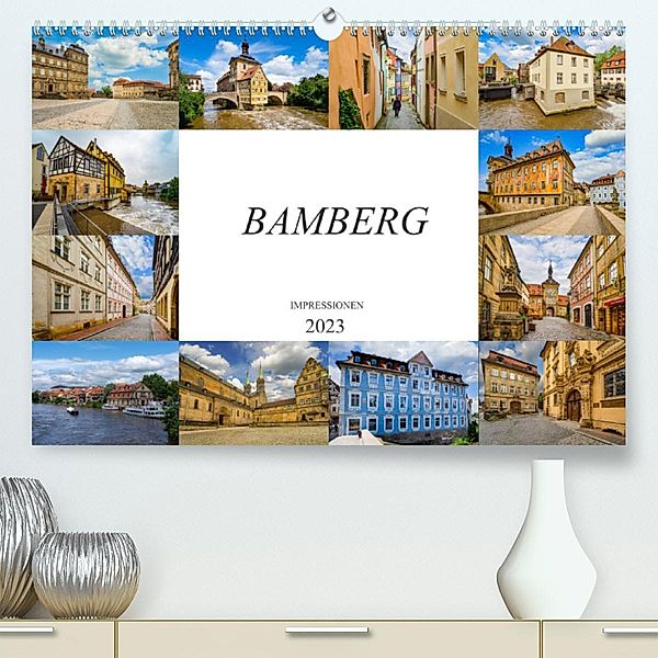Bamberg Impressionen (Premium, hochwertiger DIN A2 Wandkalender 2023, Kunstdruck in Hochglanz), Dirk Meutzner
