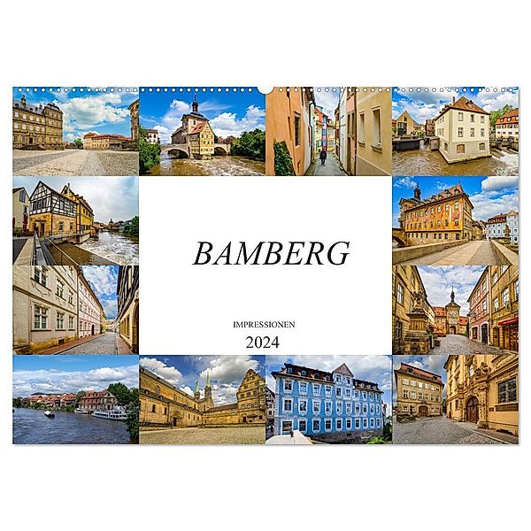Bamberg Impressionen (Wandkalender 2024 DIN A2 quer), CALVENDO Monatskalender, Dirk Meutzner