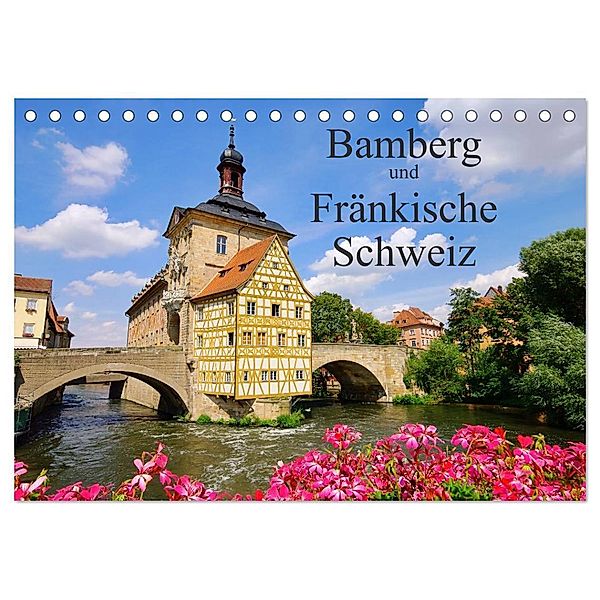 Bamberg und Fränkische Schweiz (Tischkalender 2024 DIN A5 quer), CALVENDO Monatskalender, LianeM