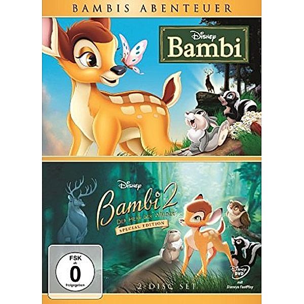 Bambi DVD-Doppelpack 2016 (Diamond-Edition + Bambi 2), Felix Salten