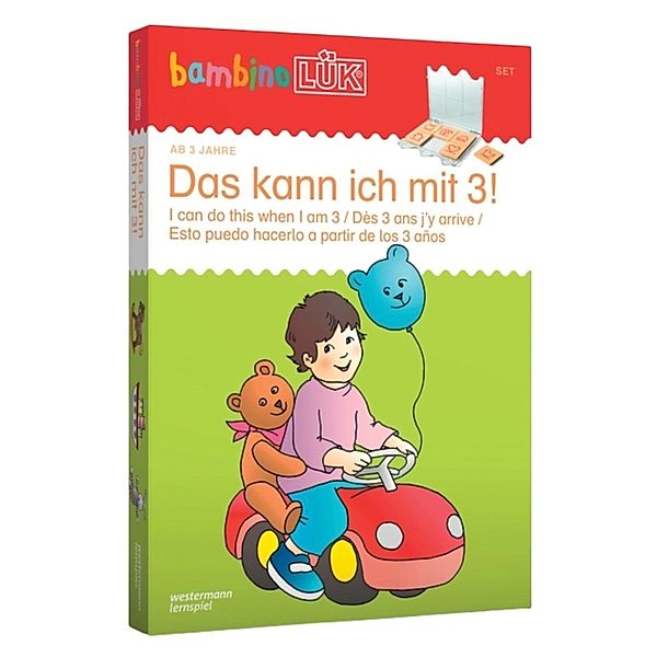 Westermann Lernwelten, LÜK BambinoLÜK-Set – Das kann ich mit 3 mit Kontrollgerät