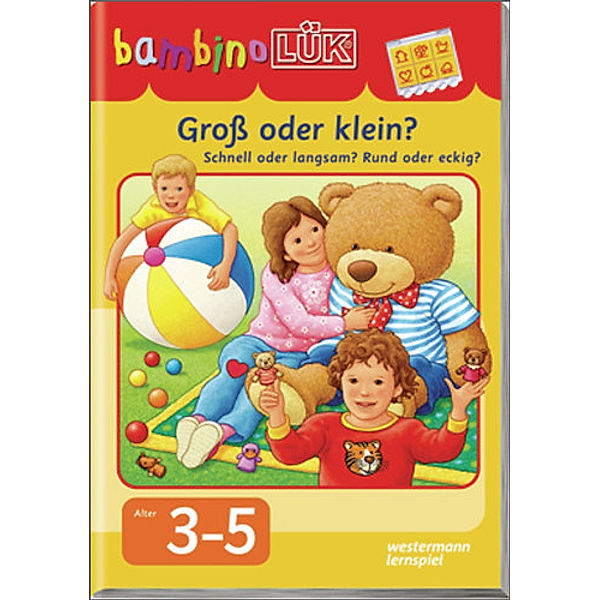 bambinoLÜK-Übungshefte: Groß oder klein? Schnell oder langsam? Rund oder eckig?, Michael Junga