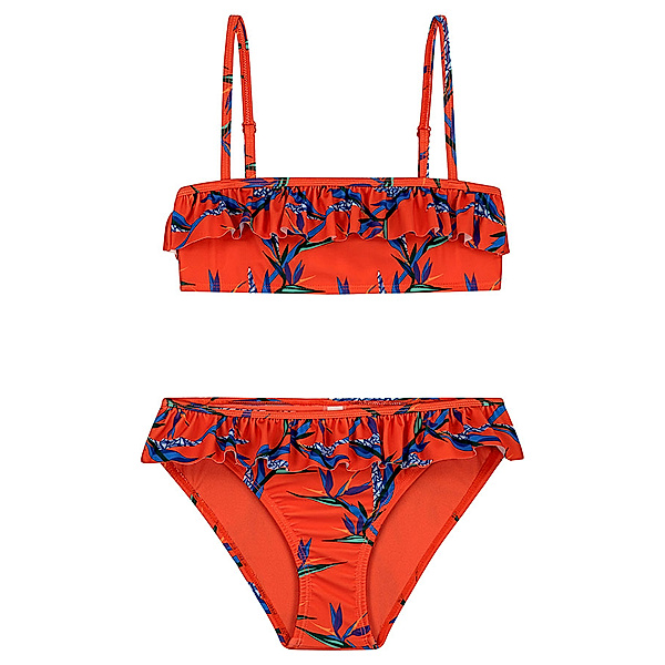 Shiwi Bandeau-Bikini CRANE FLOWER in orange