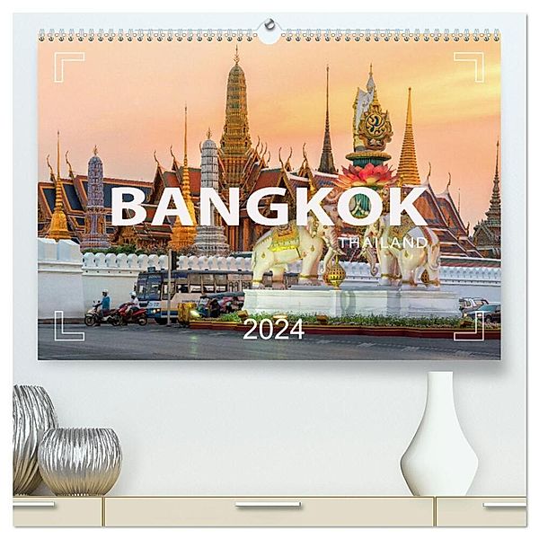 BANGKOK Hauptstadt von Thailand (hochwertiger Premium Wandkalender 2024 DIN A2 quer), Kunstdruck in Hochglanz, Mario Weigt
