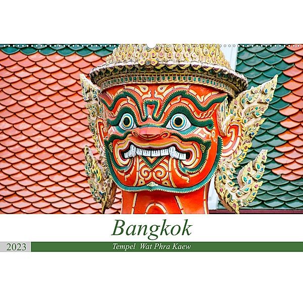 Bangkok - Tempel Wat Phra Kaew (Wandkalender 2023 DIN A2 quer), Nina Schwarze