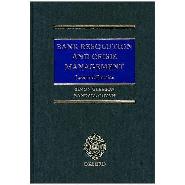 Bank Resolution and Crisis Management, Simon Gleeson, Randall Guynn