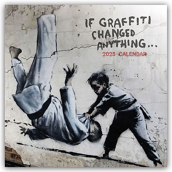 Banksy - If Graffiti changed Anything 2025 - 12-Monatskalender, Carousel Calendar