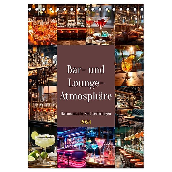 Bar- und Lounge-Atmosphäre (Tischkalender 2024 DIN A5 hoch), CALVENDO Monatskalender, Melanie Viola