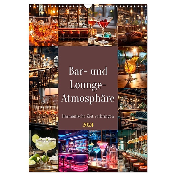 Bar- und Lounge-Atmosphäre (Wandkalender 2024 DIN A3 hoch), CALVENDO Monatskalender, Melanie Viola