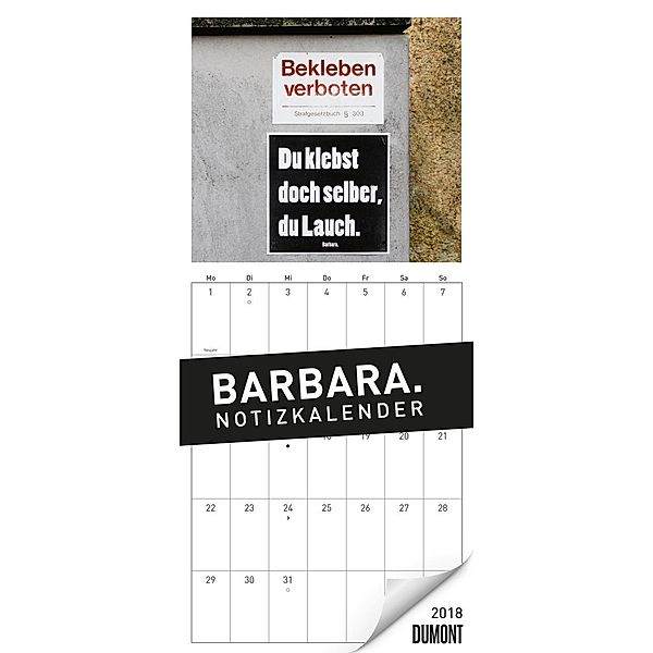 BARBARA. Notizkalender 2018