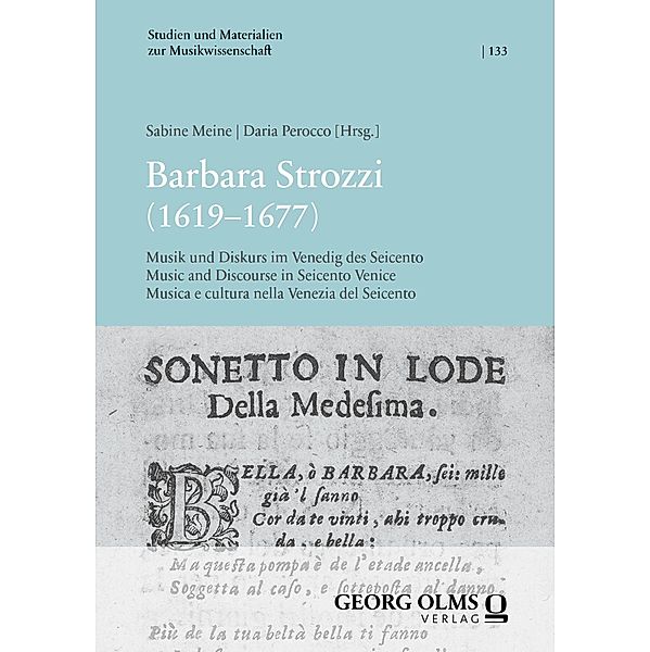 Barbara Strozzi (1619-1677) / Studien und Materialien zur Musikwissenschaft Bd.133