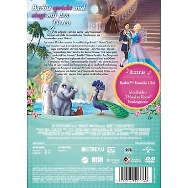 Barbie als Prinzessin der Tierinsel DVD bei Weltbild.de bestellen
