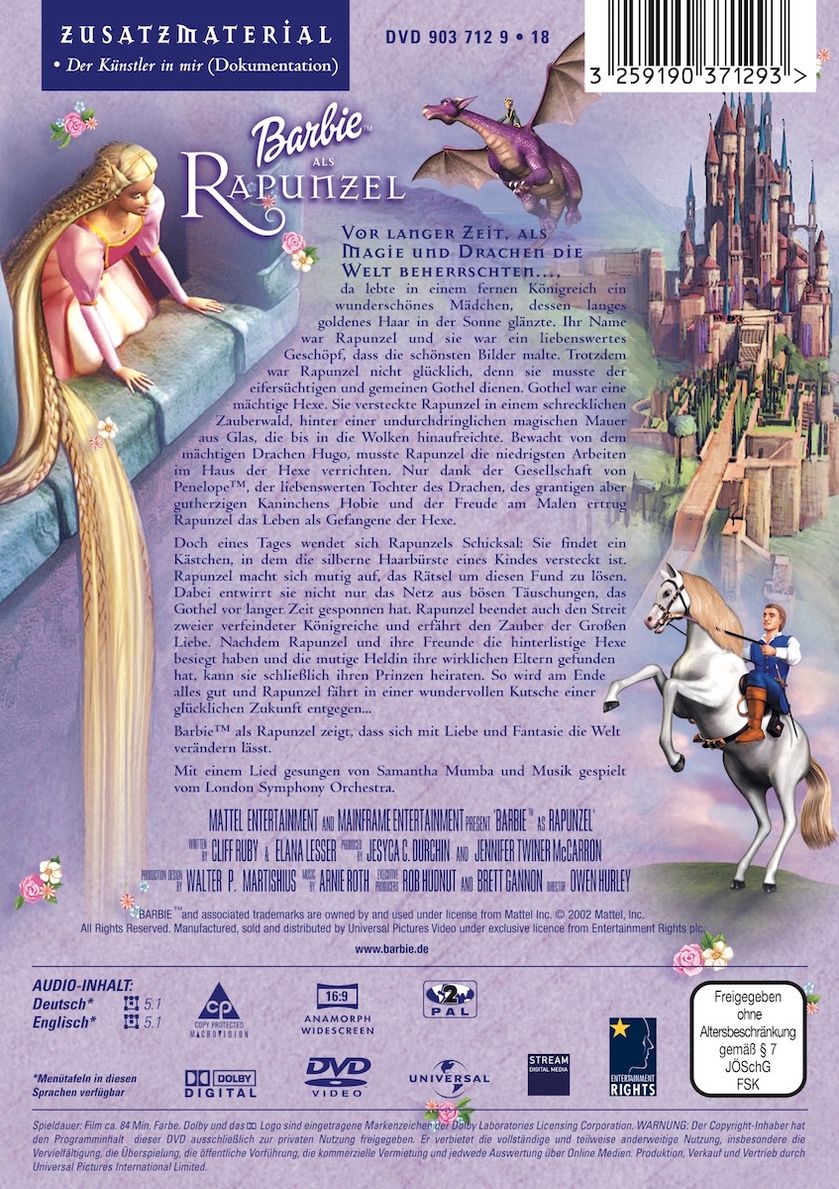 Barbie als Rapunzel DVD jetzt bei Weltbild.ch online bestellen