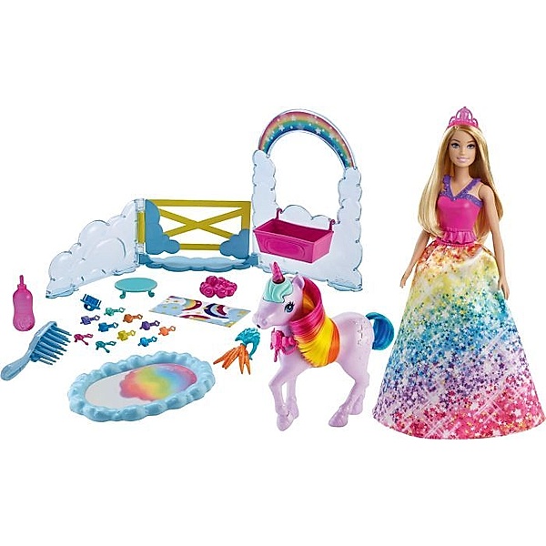 Mattel Barbie Dreamtopia Prinzessin mit Einhorn Spielset