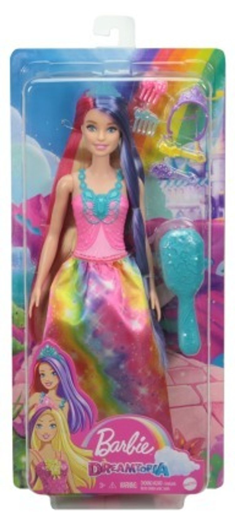 Barbie Dreamtopia Regenbogenzauber Prinzessin Puppe mit langem Haar |  Weltbild.at