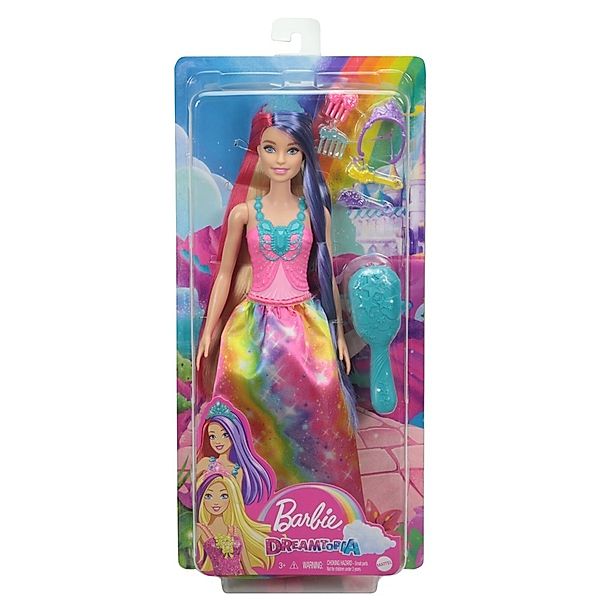 Mattel Barbie Dreamtopia Regenbogenzauber Prinzessin Puppe mit langem Haar