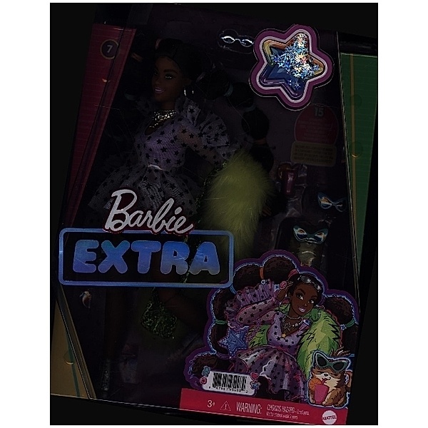 Mattel Barbie Extra - Barbie Extra Puppe mit Zöpfen und Bobble Haargummies