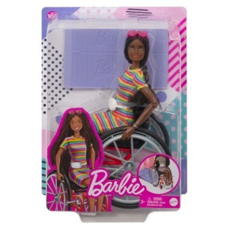 Barbie Fashionistas Puppe mit Rollstuhl und gekräuselten braunen Haaren |  Weltbild.ch