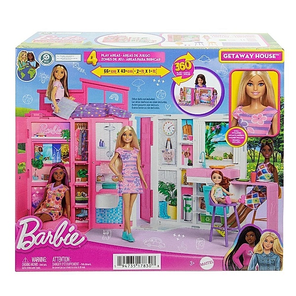 Mattel Barbie Getaway House Doll and Playset