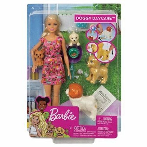 Barbie Hundesitterin und Welpen