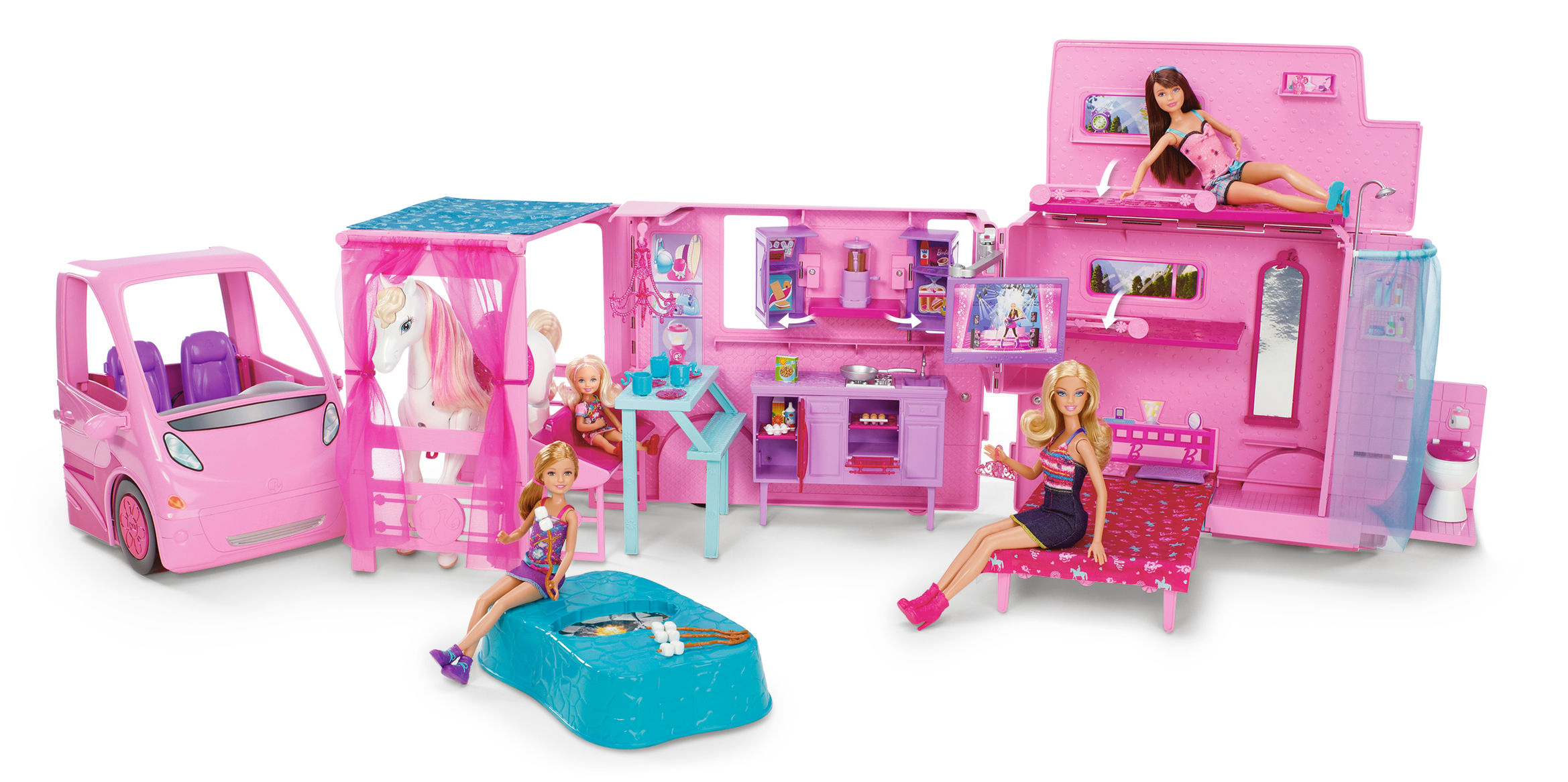 Barbie & ihre Schwestern im Pferdeglück - Deluxe Pferde- und Wohnmobil |  Weltbild.de