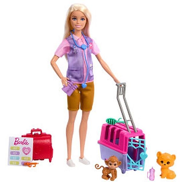 Mattel Barbie NEW Animal Rescue & Recover Playset