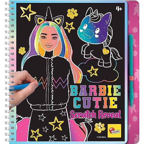 Barbie Sketch Book Cutie Scratch Reveal (In Display of 8 PCS)