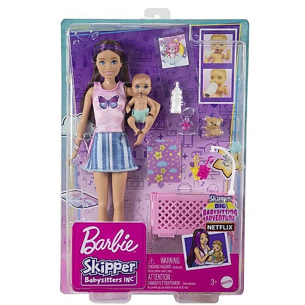Mattel Barbie Skipper Babysitters Inc. Skipper Playset - Sleepy Baby Skipper