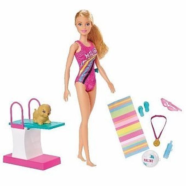 Barbie Traumvilla Abenteuer Schwimmerin Puppe