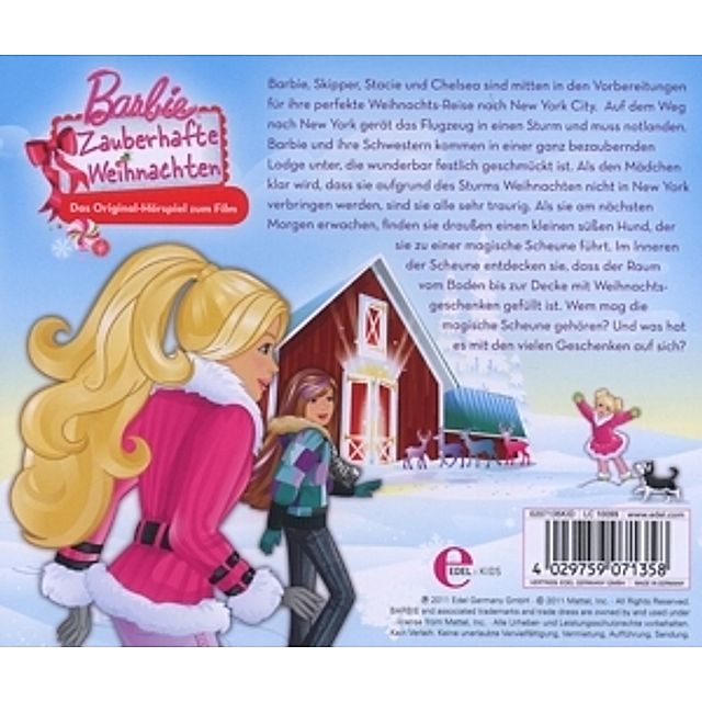 Barbie, Zauberhafte Weihnachten, 1 Audio-CD Hörbuch jetzt bei Weltbild.de  bestellen