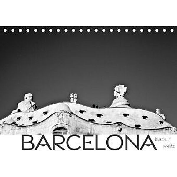 BARCELONA [black/white] (Tischkalender 2015 DIN A5 quer), Daniel Slusarcik