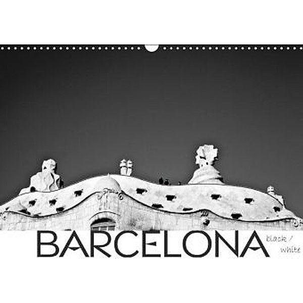 BARCELONA [black/white] (Wandkalender 2014 DIN A3 quer), Daniel Slusarcik