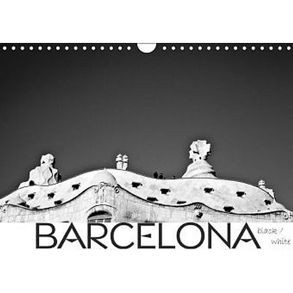 BARCELONA [black/white] (Wandkalender 2014 DIN A4 quer), Daniel Slusarcik
