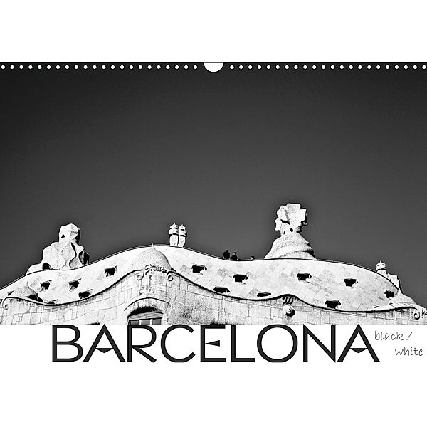 BARCELONA [black/white] (Wandkalender 2019 DIN A3 quer), Daniel Slusarcik