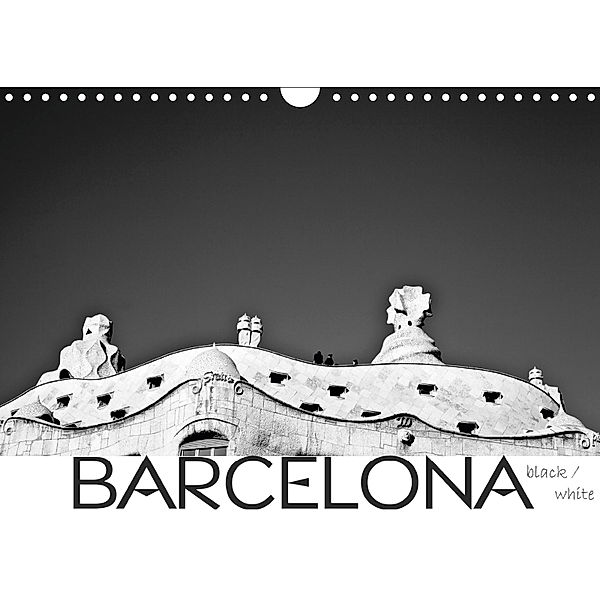 BARCELONA [black/white] (Wandkalender 2019 DIN A4 quer), Daniel Slusarcik