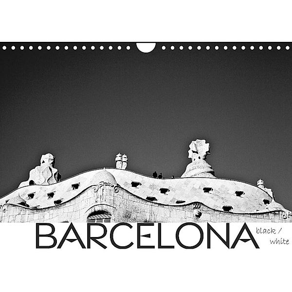BARCELONA [black/white] (Wandkalender 2023 DIN A4 quer), D.S photography [Daniel Slusarcik]