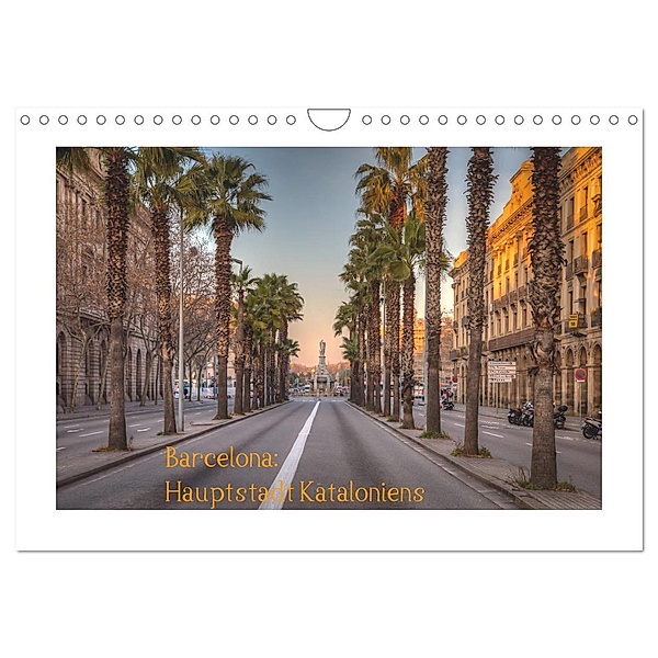 Barcelona: Hauptstadt Kataloniens (Wandkalender 2024 DIN A4 quer), CALVENDO Monatskalender, saschahaas photography