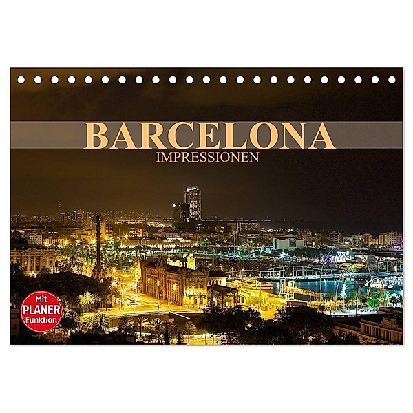 Barcelona Impressionen (Tischkalender 2024 DIN A5 quer), CALVENDO Monatskalender, Dirk Meutzner