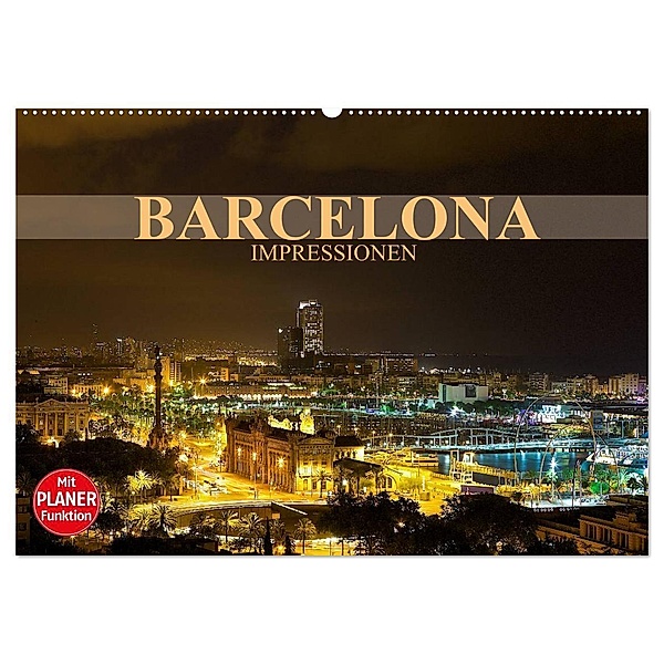 Barcelona Impressionen (Wandkalender 2024 DIN A2 quer), CALVENDO Monatskalender, Dirk Meutzner
