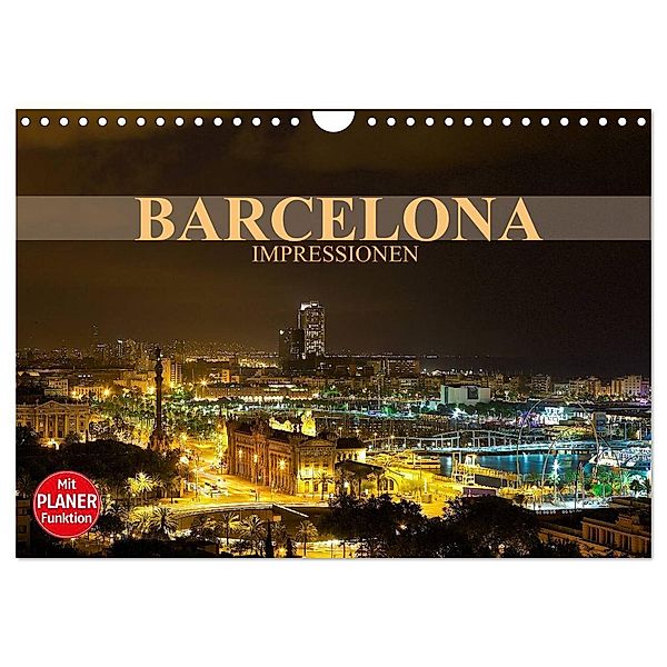 Barcelona Impressionen (Wandkalender 2024 DIN A4 quer), CALVENDO Monatskalender, Dirk Meutzner