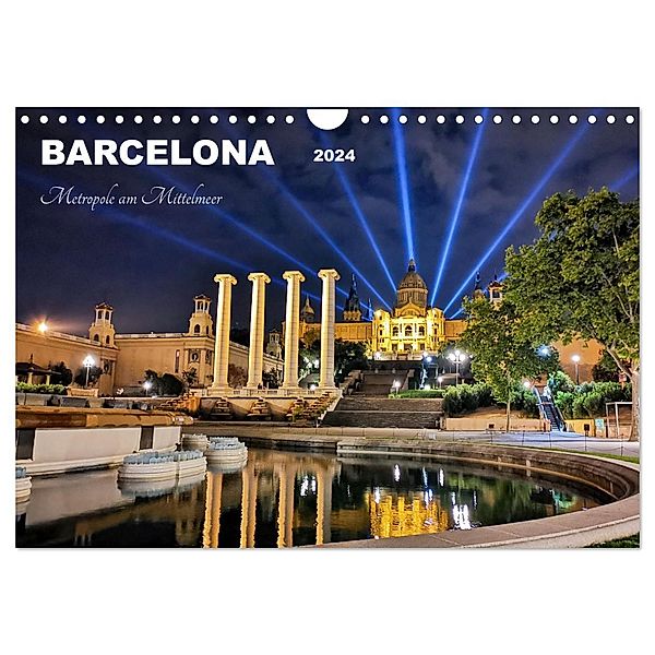 BARCELONA - Metropole am Mittelmeer (Wandkalender 2024 DIN A4 quer), CALVENDO Monatskalender, Calvendo, Konstanze Junghannns