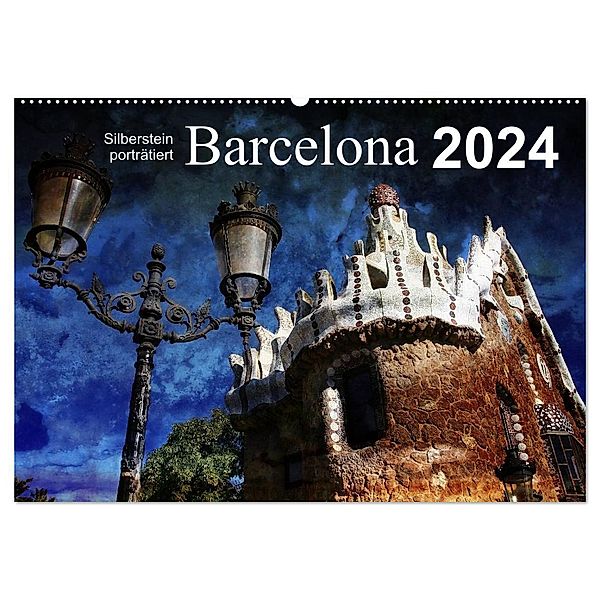Barcelona (Wandkalender 2024 DIN A2 quer), CALVENDO Monatskalender, Reiner Silberstein